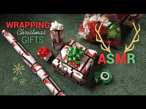 ASMR WRAPPING CHRISTMAS GIFTS