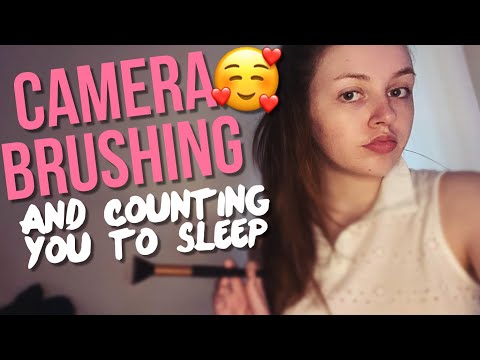 Counting up to 100 with camera brushing and kisses for your sleep and relaxation - ASMR