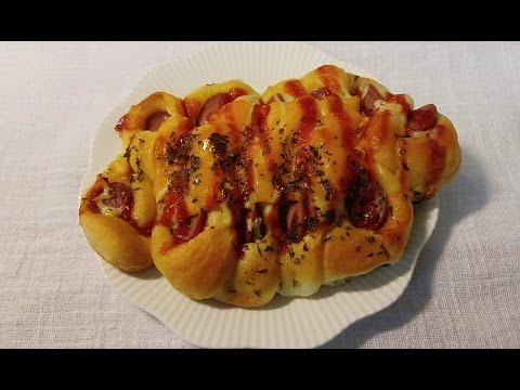 ASMR: pizza bread 피자빵 근접 먹방 ham,ketchup,mayonnaise 3D eating sounds mukbang no talking ORANGE