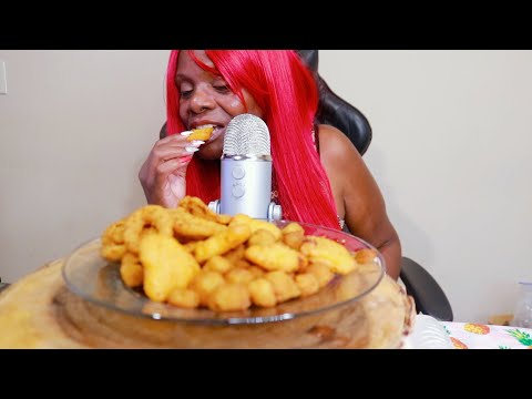 Fried Mac And Cheese ASMR Eating Sounds