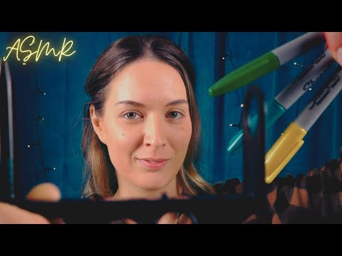 ASMR ROLEPLAY | I create a landscape on your face 🎨 | Tracing, measuring, drawing, coloring on you