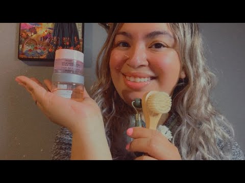 ASMR| Bestie pampers you with a facial treatment- personal attention, whispering & camera sounds