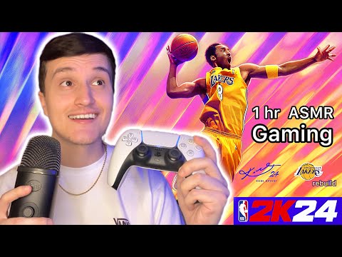 ASMR Gameplay | 1 Hour of NBA2K24 Gaming 🎮💤 (w/ controller sounds + gum chewing)