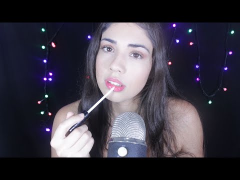 ASMR Sons Molhados + Gloss + Chiclete 💦 Wet mouth sounds