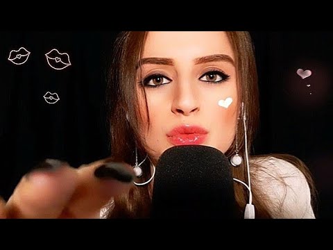 ASMR I Want To Give You Some Kisses Before Sleep 👄 (UP CLOSE)