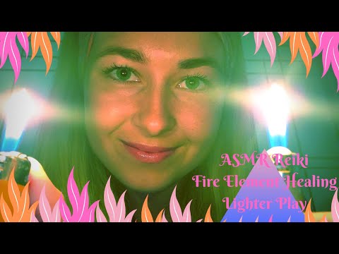 ASMR Reiki: ELEMENT Healing Series | Fire Element | Lighter Play | Triggers | Cleansing YOUR Energy