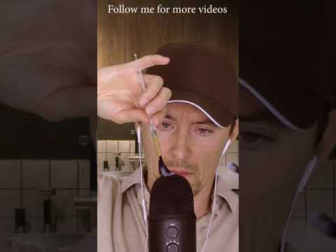ASMR Brushing Over A Microphone #short