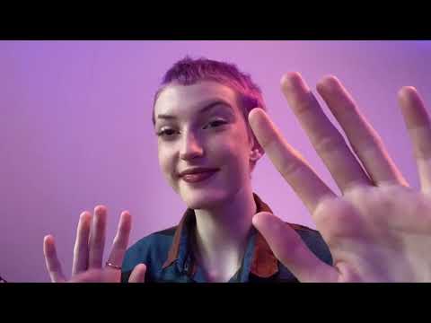 slow hand movements and occasional mouth sounds ASMR rain sounds NO TALKING