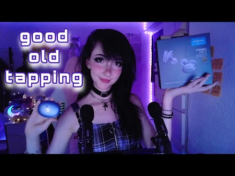 ASMR ☾ 𝒈𝒐𝒐𝒅 𝒐𝒍𝒅 𝒕𝒂𝒑𝒑𝒊𝒏𝒈 [headphones, box, silicone coaster & phone tapping] | sponsored by Soundcore