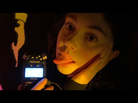 ASMR with my tongue (tongue flutters, flicks, swirls, pops, taps, scratches, clicks) (mouth sounds)