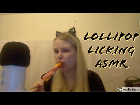 ASMR Lollipop Licking (Wet Mouth Sounds & Whispering)