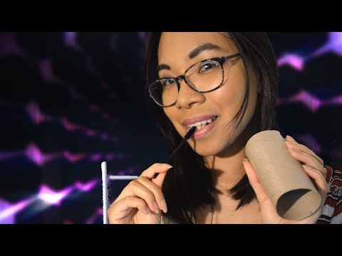 ASMR: Trippy Mouth Sounds with a Pen✒️👄 #Shorts