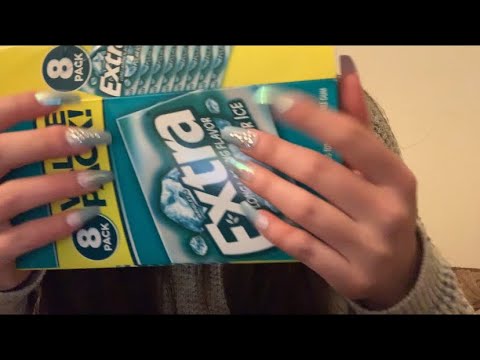 ASMR tapping and tracing snacks