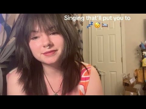singing late night talking by harry styles asmr style with hand movements :)