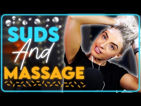 [ASMR] Bubbles and Ear Massage | Head Massage | Hair Wash !!