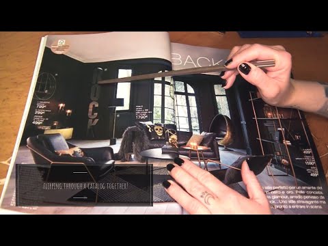 ASMR Flipping through a catalog together! (intense whispering)