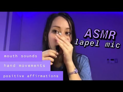 ASMR with the MINI MIC 💜 personal attention, positive affirmations, hand movements 💜