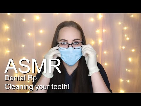 ASMR - Dental cleaning, Come visit and relax as I clean your teeth *Mask & Gloves*