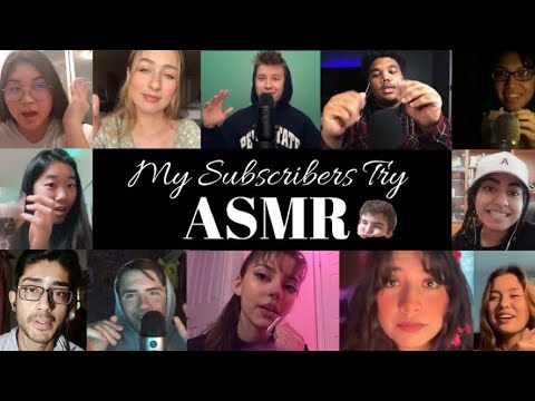 My Subscribers Try ASMR!! 💗 | Moonlight Tingles