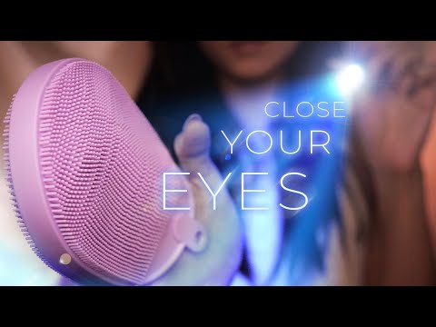 ASMR Visual Triggers with Your Eyes Closed ｜ Light & 3D Brain Penetration