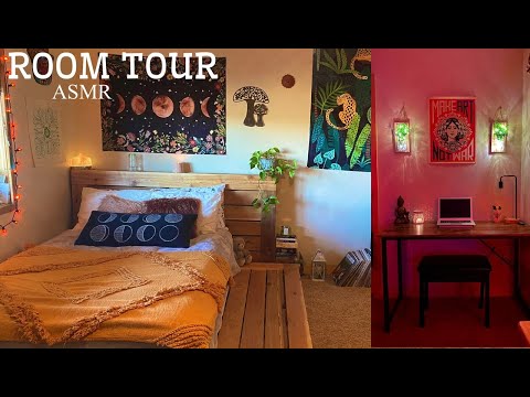 ASMR My NEW ROOM Tour (Tapping, Whispering, Scratching)