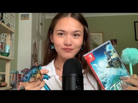 ASMR // fast tapping, mouth sounds, rambling + more triggers 🤍
