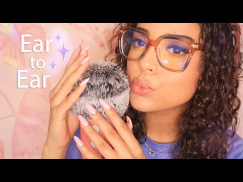 ASMR | 🦋 ear to ear triggers 🦋 (kisses, tapping, brushing)