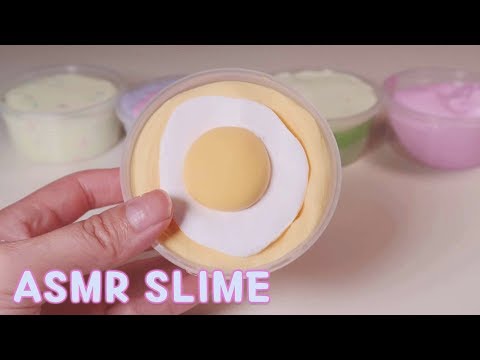 ASMR. Satisfying Fluffy Slimes 🍳 (No Talking)