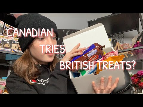 ASMR | CANADIAN tries BRITISH snacks! Collab w Zara ASMR PART 1