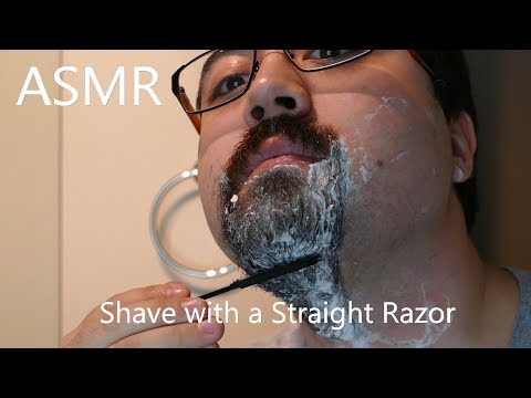 Shave with a Straight Razor - ASMR intentional sounds - Wolf Pack ASMR *Whispering*