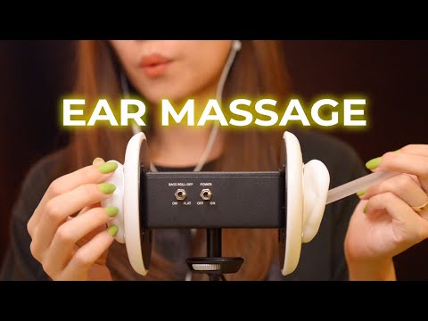 ASMR Wet and Tingly Ear Massage for Stress Relief (No Talking)