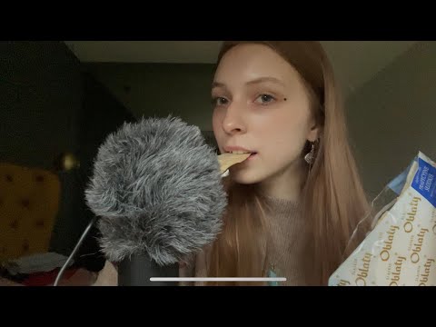 ASMR lo-fi eating + some mouth sounds and tapping 🌚