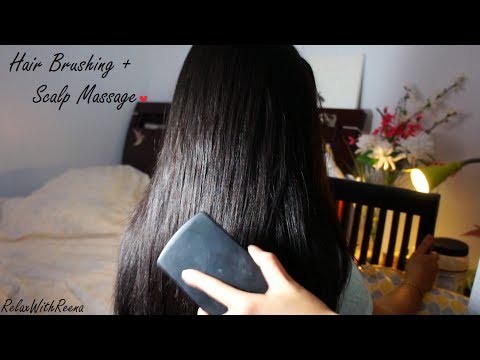 ASMR Hair Brushing Frizzy to SMOOTH + Hair Fluffing / Hair Play + Relaxing Scalp Scratching Massage