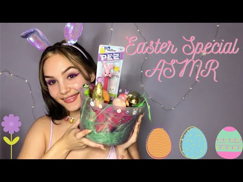 ASMR EASTER Eggs and Such Tapping + Mild Mouth Sounds