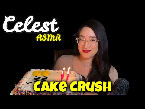 2K SUBSCRIBERS [ASMR] CAKE CRUSH & SQUISHY SOUNDS | Celest ASMR
