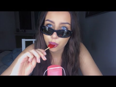 ASMR EATING A LOLLIPOP AND WHISPERING 'I LOVE YOU' IN 20 LANGUAGES