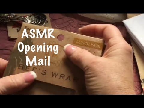 ASMR Mail call-Weekly ads/Birthday package/Paper sounds/Crinkles (No talking)