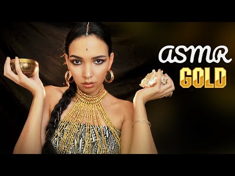 ASMR ⚜️ Golden Triggers • Oriental Princess (No talking, Tapping, Multi-déclencheur)