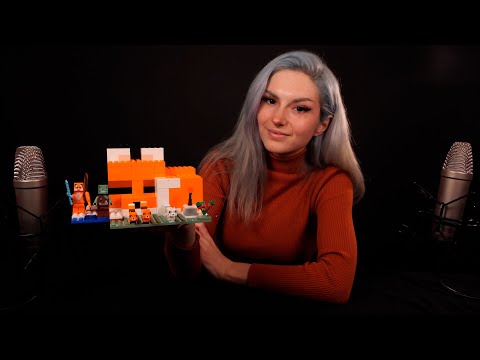 ASMR Lego Minecraft Build: The Fox Lodge 🦊