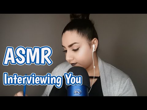 [ASMR] Interviewing You | Asking Random Questions + Writing Sounds📝