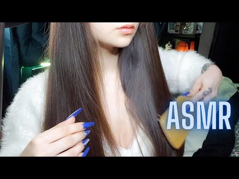 ASMR Whisper Fast & Aggressive Mic Triggers Hair Brushing, Tingle Tube, Phone Tapping & Scratching
