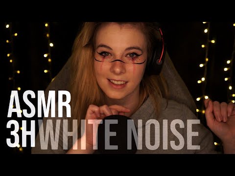3H White Noise ASMR for Deep Sleep - no talking, ocean waves, fire crackling, subtle Triggers