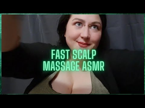 ASMR Scalp Massage Roleplay 💤🖤  Fast Scratching ASMR | Fast & Aggressive Massage with Talking