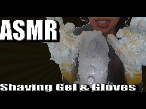 {ASMR} Shaving cream + Gloves | Ear Massage [NO TALKING]