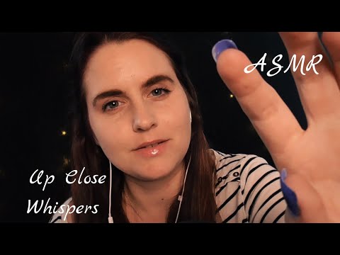 ASMR Close Up Whispers & Hand Movements (For Sleep)