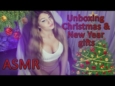 ASMR Unboxing my Christmas and New Year gifts 🎄🎁