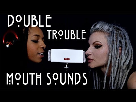 ASMR Mouth Sounds double trouble with Razorredd, 2 girls intense, Breathing, Tico Tico,
