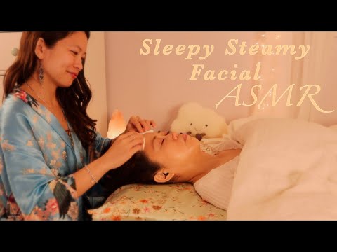 ASMR Sleepy Facial, Face & Scalp Massage and Makeup Pearls