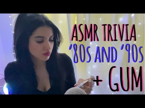 ASMR Another Whispered '80s and '90s Trivia and Gum Chewing Video (Binaural) 🎸 🌞