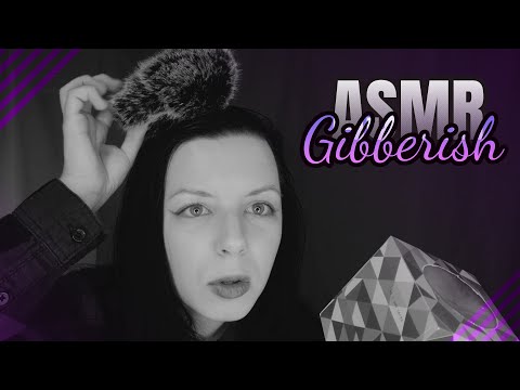 ASMR | Gibberish unintelligible soft spoken & whispered + triggers